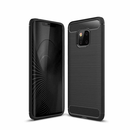 เคส TPU กันกระแทกคาร์บอนไฟเบอร์เนื้อแปรงสำหรับ Huawei Mate 20 Pro, For Mate 20 Pro, For Huawei Mate 20 Pro