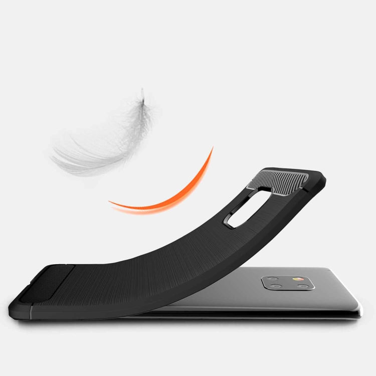 เคส TPU กันกระแทกคาร์บอนไฟเบอร์เนื้อแปรงสำหรับ Huawei Mate 20 Pro, For Mate 20 Pro, For Huawei Mate 20 Pro