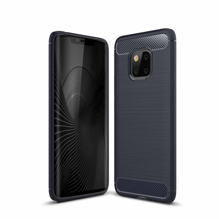 เคส TPU กันกระแทกคาร์บอนไฟเบอร์เนื้อแปรงสำหรับ Huawei Mate 20 Pro, For Mate 20 Pro, For Huawei Mate 20 Pro