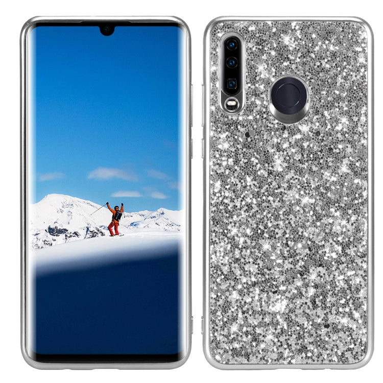 เคส TPU กันกระแทกแบบผงแวววาวสำหรับ Huawei P30 Lite / nova 4e, For Huawei P30 Lite / nova 4e