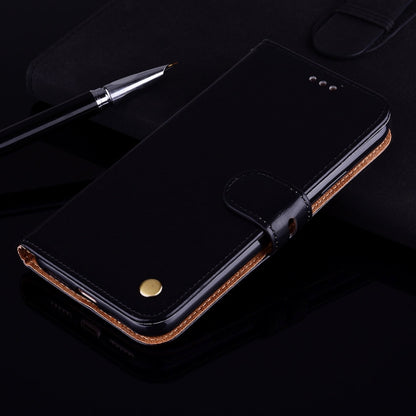 ซองหนังพลิกแนวนอนเนื้อน้ำมันขี้ผึ้งสไตล์ธุรกิจสำหรับ Huawei Honor 7A (พร้อมรูลายนิ้วมือ) พร้อมตัวยึดและช่องเสียบการ์ดและกระเป๋าสตางค์, For Huawei Honor 7A
