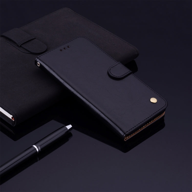 ซองหนังพลิกแนวนอนเนื้อน้ำมันขี้ผึ้งสไตล์ธุรกิจสำหรับ Huawei Mate 20 Lite พร้อมตัวยึดและช่องเสียบการ์ดและกระเป๋าสตางค์, For Huawei Mate 20 Lite