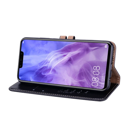 ซองหนังพลิกแนวนอนเนื้อน้ำมันขี้ผึ้งสไตล์ธุรกิจสำหรับ Huawei Nova 3i & P smart Plus พร้อมตัวยึดและช่องเสียบการ์ดและกระเป๋าสตางค์, For Huawei Nova 3i