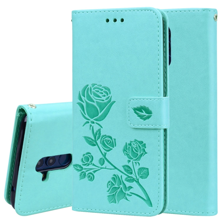 ซองหนัง PU แบบพลิกแนวนอนลายดอกกุหลาบสำหรับ Huawei Mate 20 Lite พร้อมตัวยึดและช่องเสียบการ์ดและกระเป๋าสตางค์, For Huawei Mate 20 Lite, Huawei Mate 20 Lite