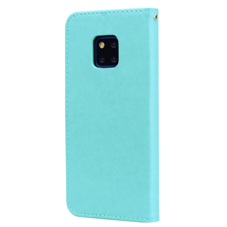 ซองหนัง PU แบบพลิกแนวนอนลายดอกกุหลาบสำหรับ Huawei Mate 20 Pro พร้อมตัวยึดและช่องเสียบการ์ดและกระเป๋าสตางค์, For Huawei Mate 20 Pro, Huawei Mate 20 Pro