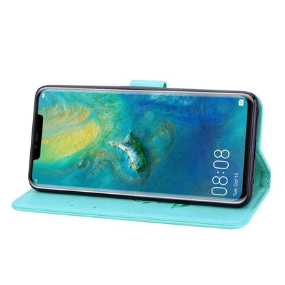 ซองหนัง PU แบบพลิกแนวนอนลายดอกกุหลาบสำหรับ Huawei Mate 20 Pro พร้อมตัวยึดและช่องเสียบการ์ดและกระเป๋าสตางค์, For Huawei Mate 20 Pro, Huawei Mate 20 Pro