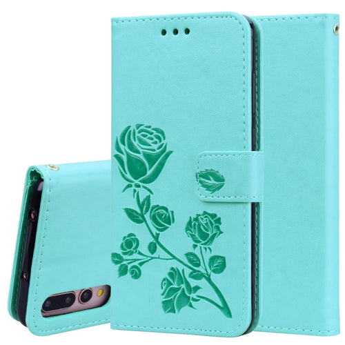 ซองหนัง PU แบบพลิกแนวนอนลายดอกกุหลาบสำหรับ Huawei P20 Pro พร้อมตัวยึดและช่องเสียบการ์ดและกระเป๋าสตางค์, For Huawei P20 Pro, Huawei P20 Pro
