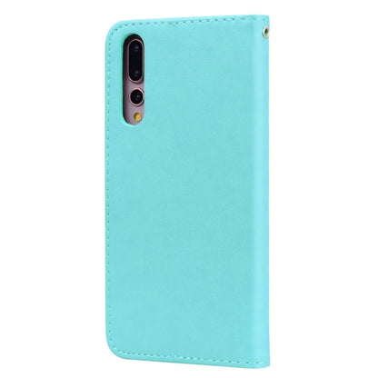 ซองหนัง PU แบบพลิกแนวนอนลายดอกกุหลาบสำหรับ Huawei P20 Pro พร้อมตัวยึดและช่องเสียบการ์ดและกระเป๋าสตางค์, For Huawei P20 Pro, Huawei P20 Pro
