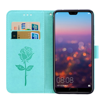 ซองหนัง PU แบบพลิกแนวนอนลายดอกกุหลาบสำหรับ Huawei P20 Pro พร้อมตัวยึดและช่องเสียบการ์ดและกระเป๋าสตางค์, For Huawei P20 Pro, Huawei P20 Pro