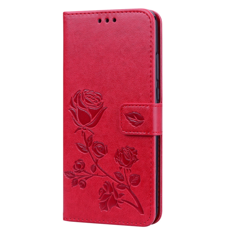 ซองหนัง PU แบบพลิกแนวนอนลายดอกกุหลาบสำหรับ Huawei Y9 (2019) พร้อมตัวยึดและช่องเสียบการ์ดและกระเป๋าสตางค์, For Huawei Y9 (2019), Huawei Y9 (2019)