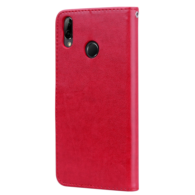 ซองหนัง PU แบบพลิกแนวนอนลายดอกกุหลาบสำหรับ Huawei Y9 (2019) พร้อมตัวยึดและช่องเสียบการ์ดและกระเป๋าสตางค์, For Huawei Y9 (2019), Huawei Y9 (2019)