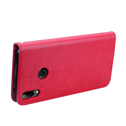 ซองหนัง PU แบบพลิกแนวนอนลายดอกกุหลาบสำหรับ Huawei Y9 (2019) พร้อมตัวยึดและช่องเสียบการ์ดและกระเป๋าสตางค์, For Huawei Y9 (2019), Huawei Y9 (2019)
