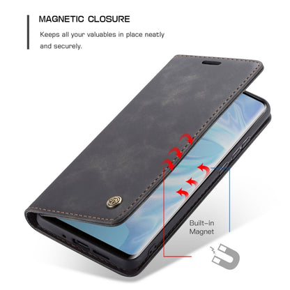 CaseMe-013 ซองหนังพลิกแนวนอน Retro Frosted มัลติฟังก์ชั่นสำหรับ Huawei P30 พร้อมช่องเสียบการ์ดและที่วางและกระเป๋าสตางค์, For Huawei P30