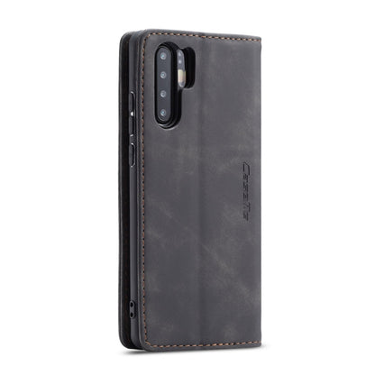 CaseMe-013 ซองหนังพลิกแนวนอน Retro Frosted มัลติฟังก์ชั่นสำหรับ Huawei P30 Pro พร้อมช่องเสียบการ์ดและที่วางและกระเป๋าสตางค์, For Huawei P30 Pro