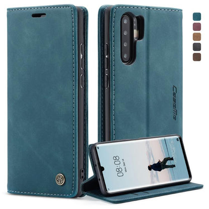 CaseMe-013 ซองหนังพลิกแนวนอน Retro Frosted มัลติฟังก์ชั่นสำหรับ Huawei P30 Pro พร้อมช่องเสียบการ์ดและที่วางและกระเป๋าสตางค์, For Huawei P30 Pro