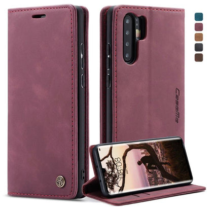 CaseMe-013 ซองหนังพลิกแนวนอน Retro Frosted มัลติฟังก์ชั่นสำหรับ Huawei P30 Pro พร้อมช่องเสียบการ์ดและที่วางและกระเป๋าสตางค์, For Huawei P30 Pro