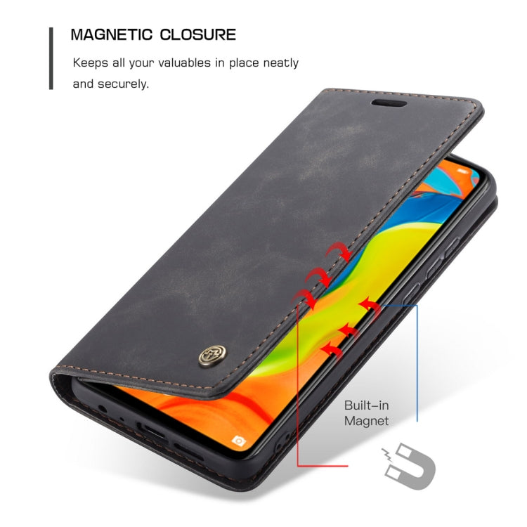 CaseMe-013 ซองหนังพลิกแนวนอน Retro Frosted มัลติฟังก์ชั่นสำหรับ Huawei P30 Lite พร้อมช่องเสียบการ์ดและที่วางและกระเป๋าสตางค์, For Huawei P30 Lite