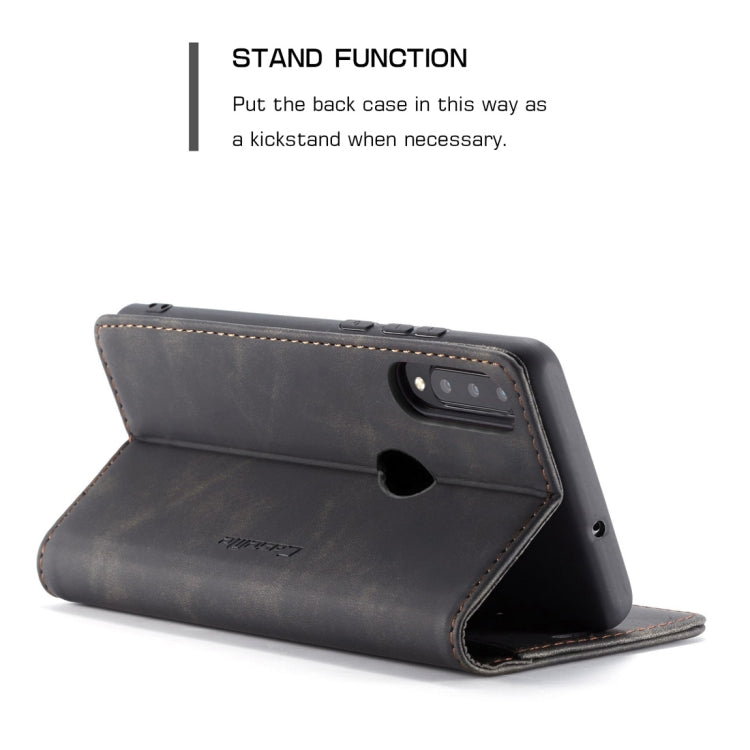 CaseMe-013 ซองหนังพลิกแนวนอน Retro Frosted มัลติฟังก์ชั่นสำหรับ Huawei P30 Lite พร้อมช่องเสียบการ์ดและที่วางและกระเป๋าสตางค์, For Huawei P30 Lite