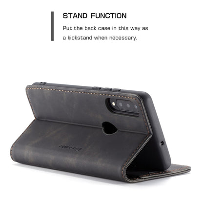 CaseMe-013 ซองหนังพลิกแนวนอน Retro Frosted มัลติฟังก์ชั่นสำหรับ Huawei P30 Lite พร้อมช่องเสียบการ์ดและที่วางและกระเป๋าสตางค์, For Huawei P30 Lite