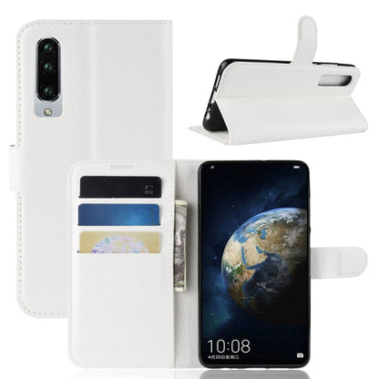 ซองหนังพลิกแนวนอนเนื้อลิ้นจี่สำหรับ Huawei P30 พร้อมตัวยึดและช่องเสียบการ์ดและกระเป๋าสตางค์, For Huawei P30, For P30
