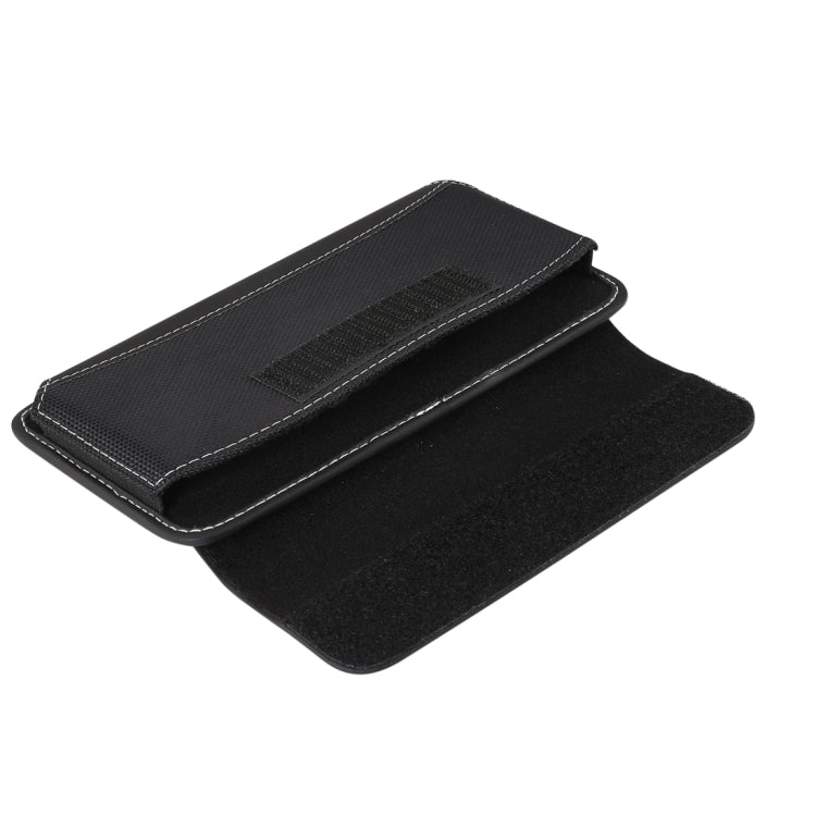 ผู้ชายผ้า Oxford สากลแบบพกพาโทรศัพท์มือถือเอวแพ็คซองหนังสำหรับหัวเว่ย Mate 20 X / 6.9 นิ้วหรือต่ำกว่าสมาร์ทโฟน