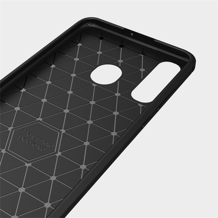 เคส TPU คาร์บอนไฟเบอร์เนื้อแปรงสำหรับ Huawei P30 Lite, Huawei P30 Lite