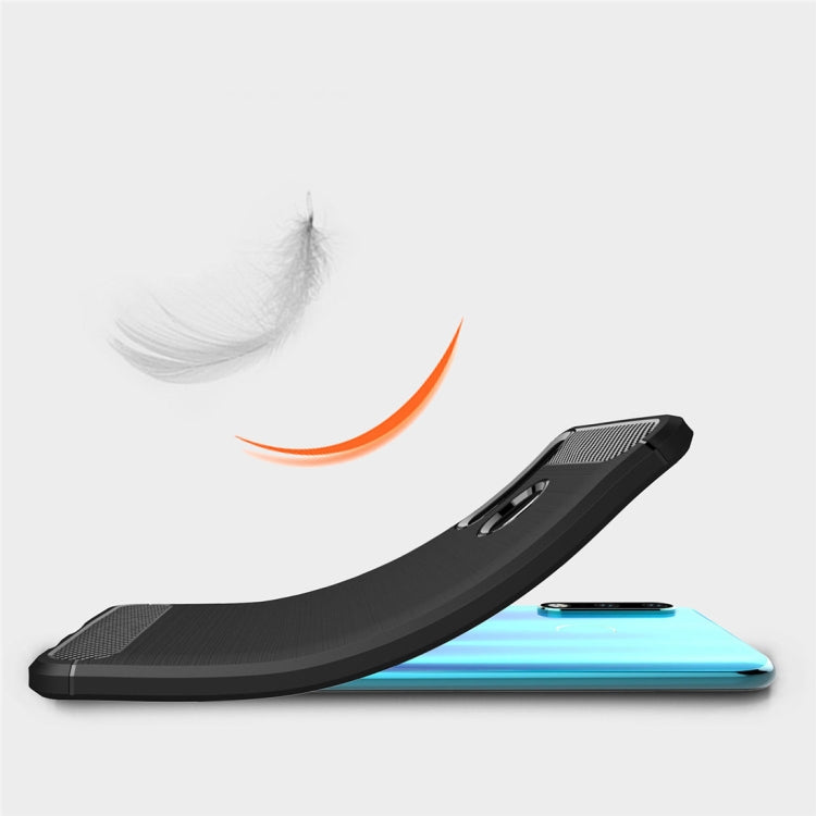 เคส TPU คาร์บอนไฟเบอร์เนื้อแปรงสำหรับ Huawei P30 Lite, Huawei P30 Lite