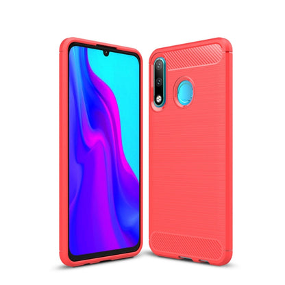 เคส TPU คาร์บอนไฟเบอร์เนื้อแปรงสำหรับ Huawei P30 Lite, Huawei P30 Lite