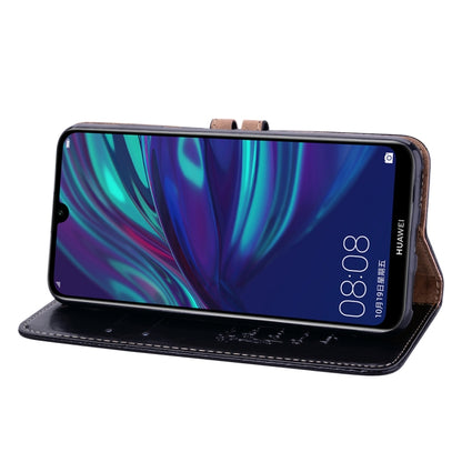 ซองหนังพลิกแนวนอนเนื้อน้ำมันขี้ผึ้งสไตล์ธุรกิจสำหรับ Huawei Y7 (2019) พร้อมตัวยึดและช่องเสียบการ์ดและกระเป๋าสตางค์, For Huawei Y7 (2019)