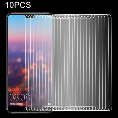 10 ชิ้นสำหรับ Huawei P20 0.26mm 9H ความแข็งพื้นผิว 2.5D ฟิล์มกระจกนิรภัยป้องกันการระเบิด, For P20
