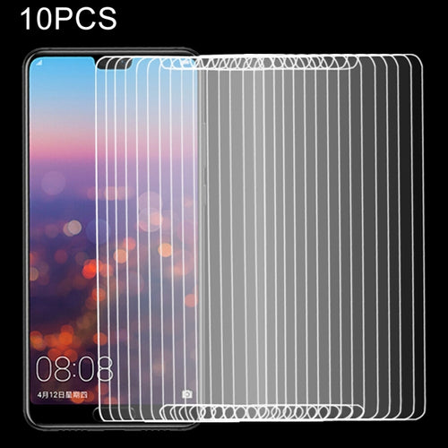 10 ชิ้นสำหรับ Huawei P20 0.26mm 9H ความแข็งพื้นผิว 2.5D ฟิล์มกระจกนิรภัยป้องกันการระเบิด, For P20