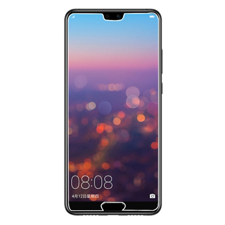 50 ชิ้นสำหรับ Huawei P20 0.26mm 9H ความแข็งพื้นผิว 2.5D ฟิล์มกระจกนิรภัยป้องกันการระเบิดไม่มีแพ็คเกจขายปลีก, For P20