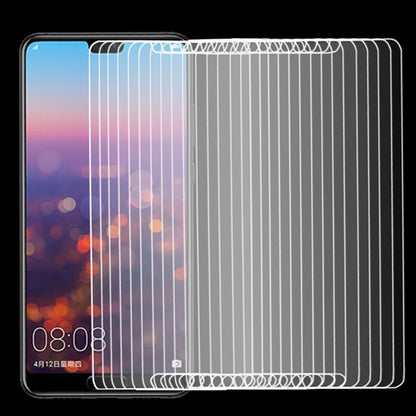 50 ชิ้นสำหรับ Huawei P20 0.26mm 9H ความแข็งพื้นผิว 2.5D ฟิล์มกระจกนิรภัยป้องกันการระเบิดไม่มีแพ็คเกจขายปลีก, For P20