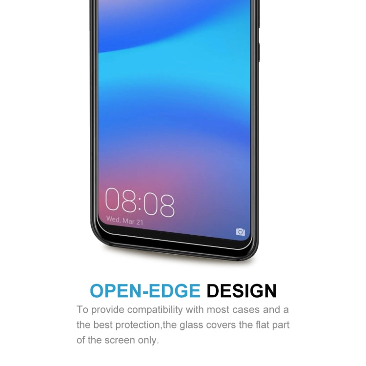 50 ชิ้นสำหรับ Huawei P20 Lite 0.26mm 9H ความแข็งพื้นผิว 2.5D ฟิล์มกระจกนิรภัยป้องกันการระเบิดไม่มีแพ็คเกจขายปลีก, For P20 Lite