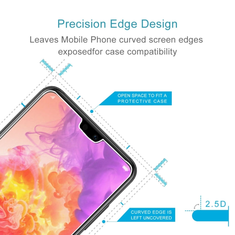 100 ชิ้นสำหรับ Huawei P20 Pro 0.26mm 9H ความแข็งพื้นผิว 2.5D ฟิล์มกระจกนิรภัยป้องกันการระเบิด, For P20 Pro