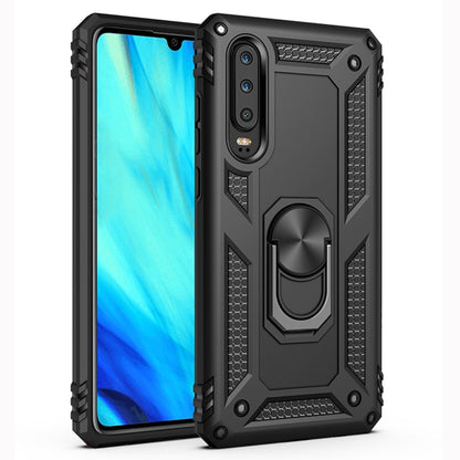 เคสเกราะกันกระแทก TPU + PC สำหรับ Huawei P30 พร้อมตัวยึดแบบหมุนได้ 360 องศา, For Huawei P30