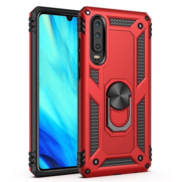 เคสเกราะกันกระแทก TPU + PC สำหรับ Huawei P30 พร้อมตัวยึดแบบหมุนได้ 360 องศา, For Huawei P30