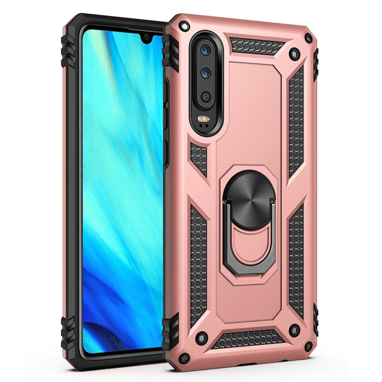 เคสเกราะกันกระแทก TPU + PC สำหรับ Huawei P30 พร้อมตัวยึดแบบหมุนได้ 360 องศา, For Huawei P30