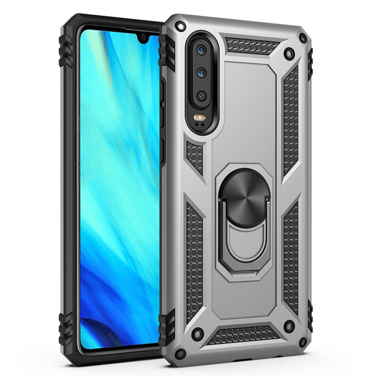 เคสเกราะกันกระแทก TPU + PC สำหรับ Huawei P30 พร้อมตัวยึดแบบหมุนได้ 360 องศา, For Huawei P30