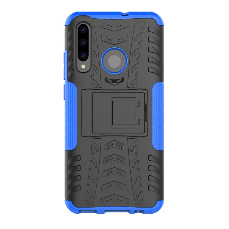เคสกันกระแทก TPU + PC สำหรับพื้นผิวยางสำหรับ Huawei P Smart + 2019 พร้อมตัวยึด, For Huawei P Smart+ 2019
