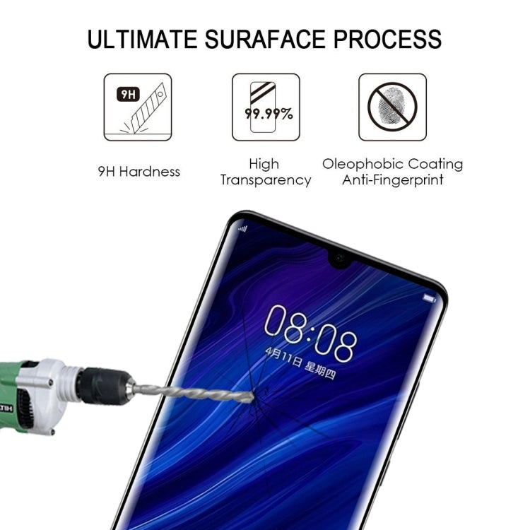 ฟิล์มกระจกนิรภัยแบบเต็มหน้าจอ 9H 3D สำหรับ Huawei P30, For Huawei P30