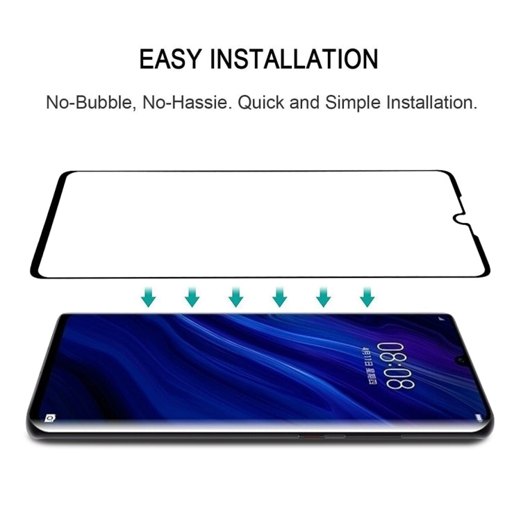 ฟิล์มกระจกนิรภัยแบบเต็มหน้าจอ 9H 3D สำหรับ Huawei P30, For Huawei P30