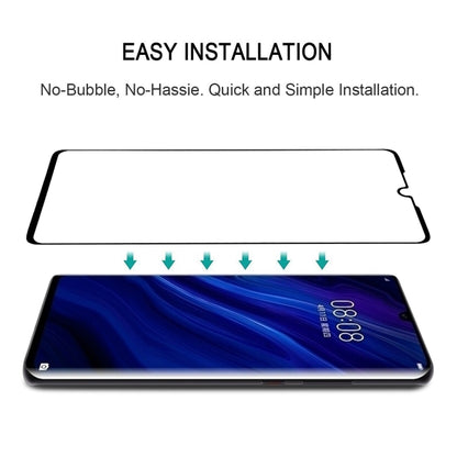ฟิล์มกระจกนิรภัยแบบเต็มหน้าจอ 9H 3D สำหรับ Huawei P30, For Huawei P30