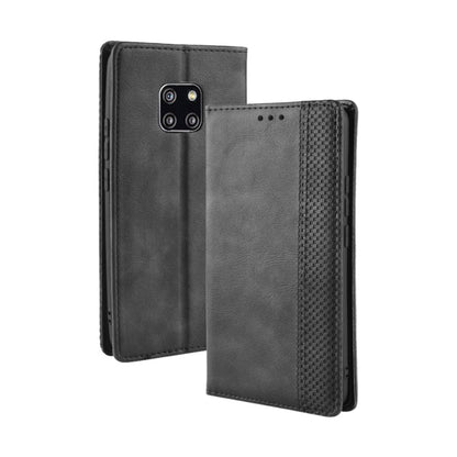 Magnetic Buckle Retro Texture ซองหนังพลิกแนวนอนสำหรับ Huawei Mate 20 Pro พร้อมตัวยึดและช่องเสียบการ์ดและกระเป๋าสตางค์, For Huawei Mate 20 Pro