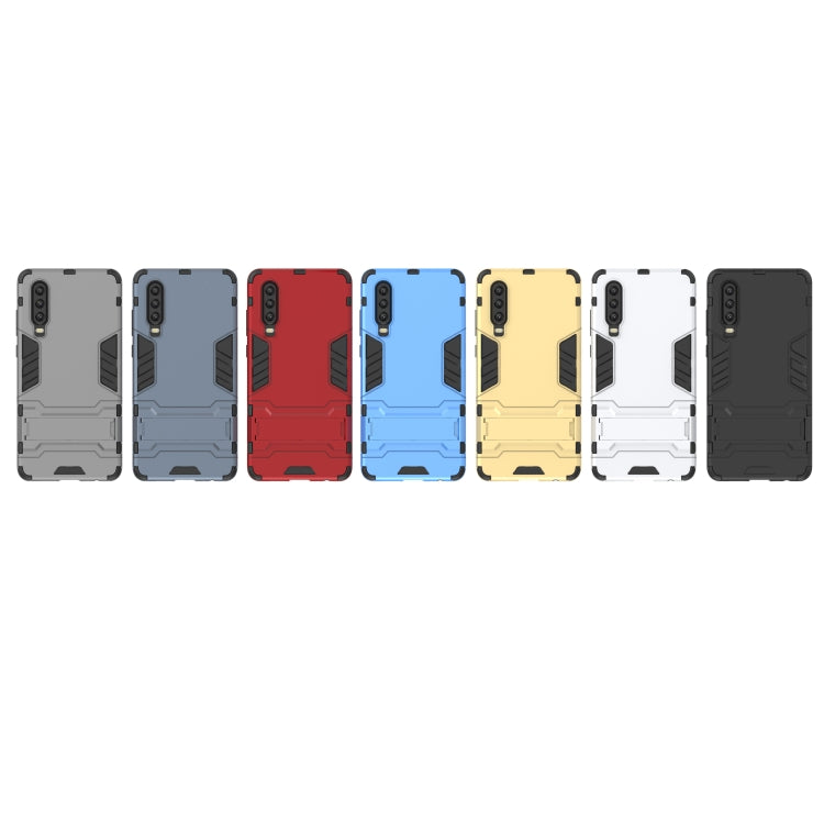 เคส PC + TPU กันกระแทกสำหรับ Huawei P30 พร้อมตัวยึด, For Huawei P30