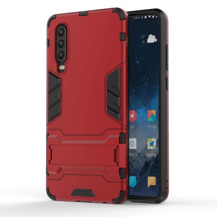 เคส PC + TPU กันกระแทกสำหรับ Huawei P30 พร้อมตัวยึด, For Huawei P30