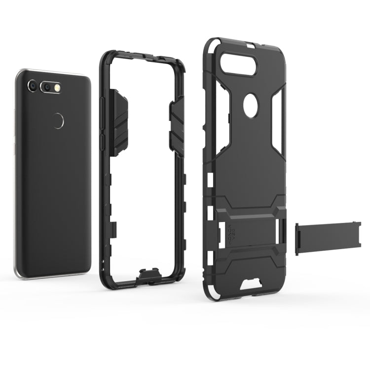 เคส PC + TPU กันกระแทกสำหรับ Huawei Honor V20 พร้อมตัวยึด, For Honor V20, For Huawei Honor V20