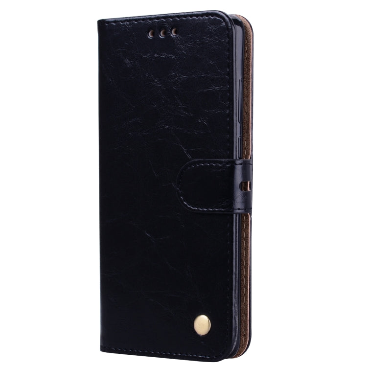 ซองหนังพลิกแนวนอนเนื้อน้ำมันขี้ผึ้งสไตล์ธุรกิจสำหรับ Huawei P30 พร้อมตัวยึดและช่องเสียบการ์ดและกระเป๋าสตางค์, For Huawei P30
