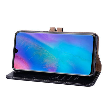 ซองหนังพลิกแนวนอนเนื้อน้ำมันขี้ผึ้งสไตล์ธุรกิจสำหรับ Huawei P30 พร้อมตัวยึดและช่องเสียบการ์ดและกระเป๋าสตางค์, For Huawei P30