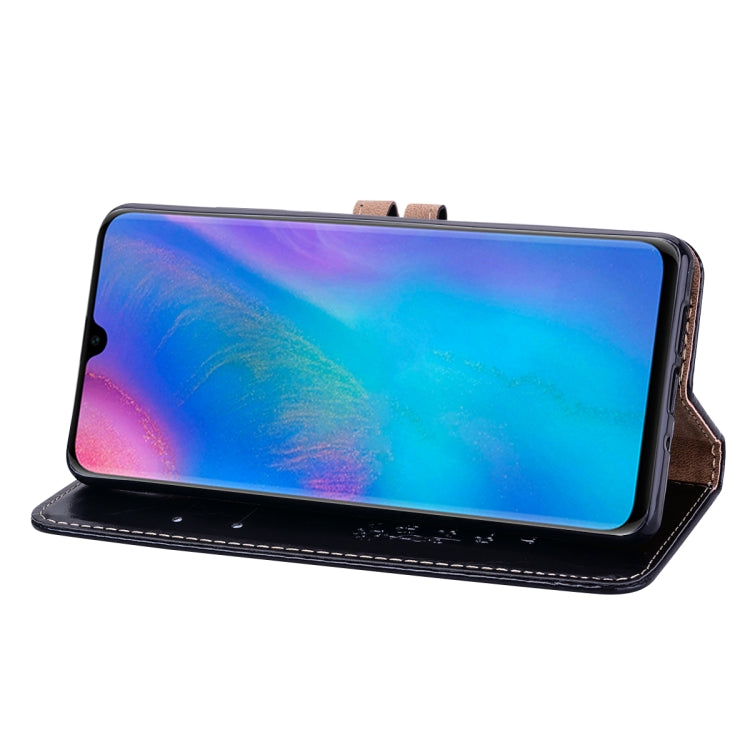 ซองหนังพลิกแนวนอนเนื้อน้ำมันขี้ผึ้งสไตล์ธุรกิจสำหรับ Huawei P30 Pro พร้อมตัวยึดและช่องเสียบการ์ดและกระเป๋าสตางค์, For Huawei P30 Pro
